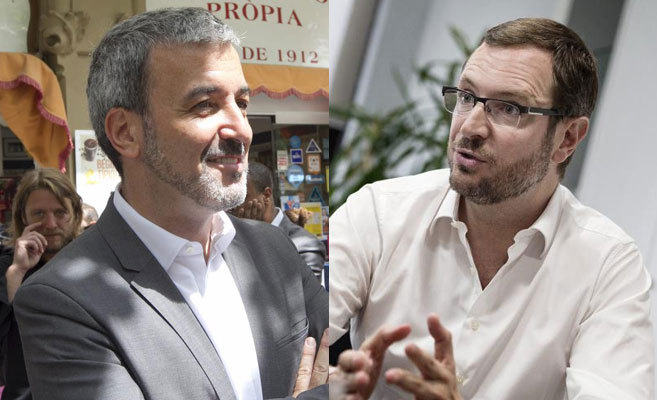 A la izda., Jaume Collboni, del PSC. Dcha., Javier Maroto, del PP