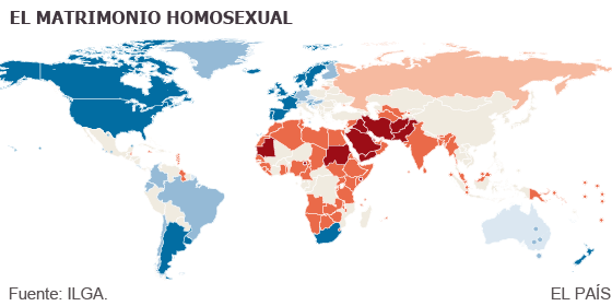 el matrimonio homosexual ene l mundo-ILGA