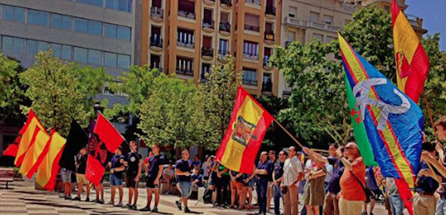 Manifestación de La España en Marcha contra los homosexuales