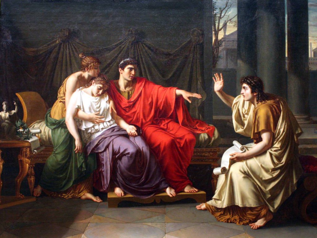 The Poet Virgil And Emperor Augustus