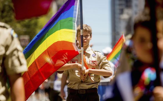 Un miembro de los Boy Scouts participa en el Festival del Orgullo Gay en San Francisco el año pasado