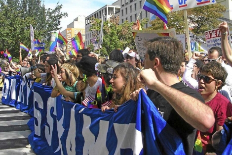 Manifestación a favor de la homosexualidad en Washington