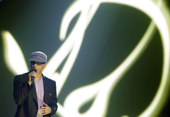 El cantante Xavier Naidoo, en una actuación en 2010