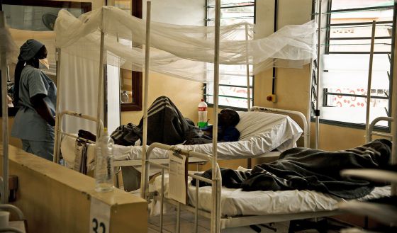 Centro de tratamiento del VIH de Médicos sin Fronteras en Lingana (República Democrática del Congo) el lunes 30 de noviembre