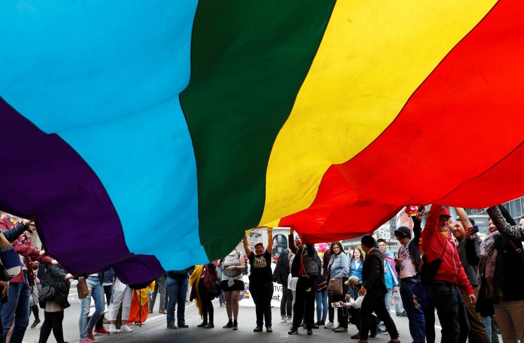Homofobia Manifestación por los derechos de las personas LGTBI en Bruselas el 14 de mayo