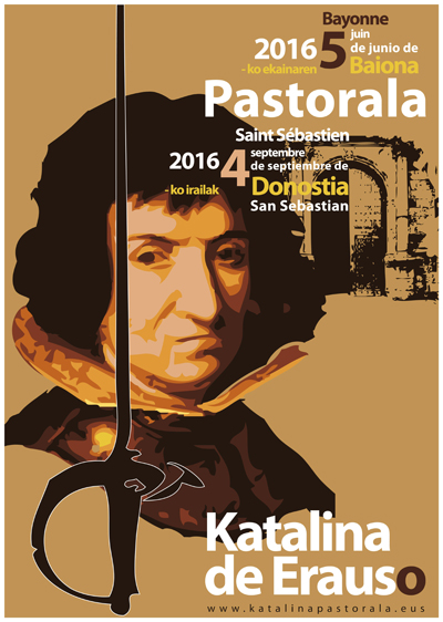 Baionan eta Donostian aurkeztuko dute Katalina Erauso pastorala.