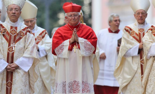 El cardenal Cañizares cuando tomó posesión como arzobispo de Valencia