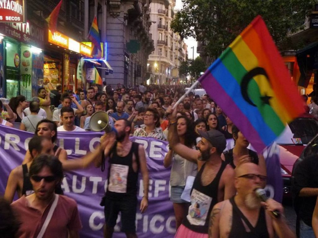Manifestación del Orgullo Crítico celebrada el pasado martes en Madrid
